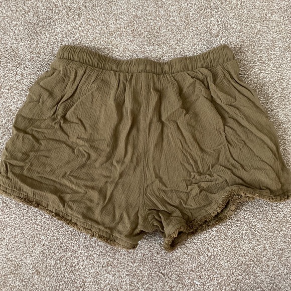 Mossimo supply summer shorts ruffle detail olive size XS - Picture 4 of 4